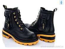 Ботинки 197-36 black-yellow Violeta / p. 36-41 / 8пар