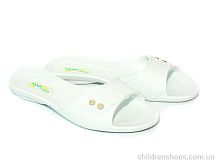 Шлепки 107 белый Slippers / p. 36-41 / 10пар