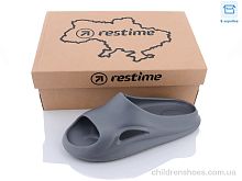 Шлепки TWL23125 grey Restime / p. 37-41 / 24пар