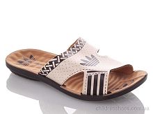 Шлепки BAdik-A-beige-black DeMur / p. 30-35 / 6пар