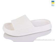 Шлепки N112 білий Lot Shoes / p. 36-41 / 6пар