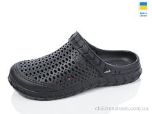 Кроксы N62 чорний Lot Shoes / p. 36-41 / 6пар