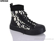 Ботинки SG03A black Super Gear / p. 31-36 / 6пар