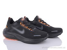 Кроссовки S12(N215) black-orange Violeta / p. 40-44 / 8пар