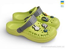 Кроксы 009 салатовий Rai shoes / p. 30-35 / 8пар