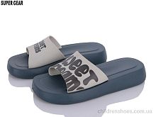 Шлепки A6216 grey Super Gear / p. 36-40 / 10пар