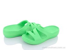 Шлепки W407-16 green Violeta / p. 36-41 / 8пар