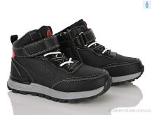 Ботинки H301A black-red Clibee-ShoSho / p. 31-36 / 6пар