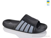Шлепки N145 чорний Lot Shoes / p. 41-45 / 8пар