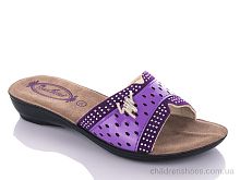 Шлепки K26-810 purple (30-35) DeMur / p. 30-35 / 6пар