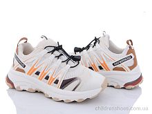Кроссовки 197-148 khaki-orange Violeta / p. 36-40 / 8пар