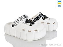 Кроксы E152-2-4 білий Rai shoes / p. 36-40 / 6пар