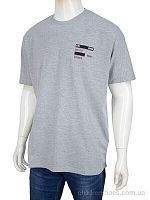 Футболка 3188-24 grey Мир / p. 3XL-6XL / 4пар