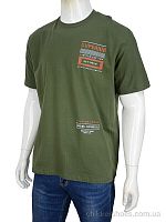 Футболка 3188-18 green Мир / p. 3XL-6XL / 4пар