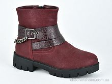 Ботинки W136-3 bordo Violeta / p. 33-38 / 8пар
