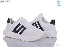 Кроссовки 2391 white-black Ailaifa / p. 36-41 / 6пар