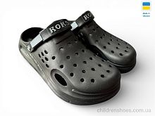 Кроксы 516-010 чорний Rai shoes / p. 41-44 / 8пар