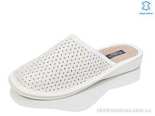 Шлепки N001 білий комн. Lot Shoes / p. 37-40 / 6пар