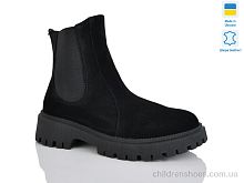 Ботинки 188 чорний з. зима Sali / p. 37-41 / 6пар