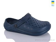 Кроксы 025 под. синій Inblue / p. 36-41 / 6пар