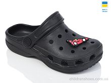Кроксы N017 чорний Lot Shoes / p. 30-35 / 6пар