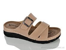 Шлепки 002 мокко шкіра Lot Shoes / p. 36-41 / 6пар