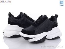Кроссовки 8202 black Ailaifa / p. 36-41 / 6пар
