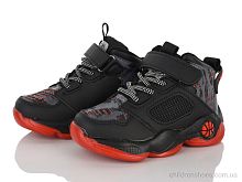 Кроссовки L204A black-red Clibee-ShoSho / p. 26-31 / 6пар