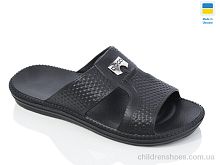 Шлепки N137 чорний Lot Shoes / p. 40-46 / 8пар