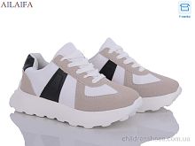 Кроссовки 2395-2 white-black Ailaifa / p. 36-41 / 6пар