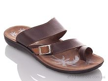 Шлепки M3878 brown DeMur / p. 40-44 / 6пар
