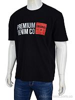 Футболка 3188-49 black Мир / p. 3XL-6XL / 4пар