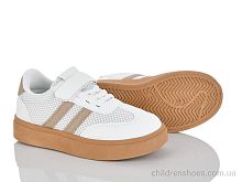 Кроссовки RL604-3 white-brown KIMBOO / p. 32-37 / 12пар
