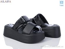 Шлепки 8031 black Ailaifa / p. 36-41 / 8пар