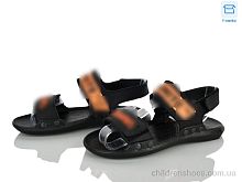 Сандалии 222 black-orange FG / p. 33-35 / 8пар