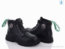 Ботинки Y108(7607) black-green Violeta / p. 31-36 / 6пар