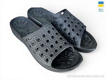 Шлепки С19 чорний Rai shoes / p. 36-41 / 6пар