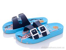 Шлепки 11378 white-blue Violeta / p. 30-35 / 6пар