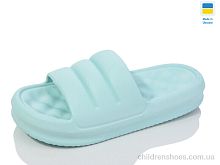 Шлепки N136 бірюза Lot Shoes / p. 36-40 / 8пар