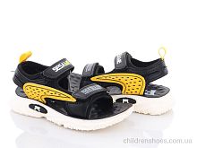 Сандалии DL43(b08) black-yellow Violeta / p. 27-31 / 5пар