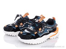 Кроссовки G14-A2136 black-orange Violeta / p. 32-37 / 6пар