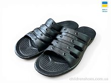 Шлепки Еко чорний Rai shoes / p. 40-45 / 8пар