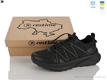 Кроссовки AM026710 black Restime / p. 41-45 / 8пар