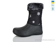 Сапоги из пены BM6 сніжинка чорний M&L Alex14 / p. 37-41 / 6пар