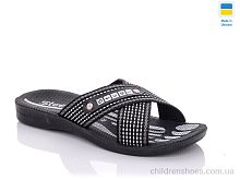 Шлепки TRK STL ST black-white DeMur / p. 41-46 / 6пар