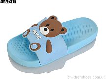 Шлепки 02065-09 blue Super Gear / p. 30-35 / 8пар