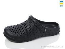 Кроксы С62 чорний Inblue / p. 36-41 / 6пар