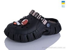 Кроксы 770 підліток чорний-т.беж Lot Shoes / p. 36-41 / 6пар